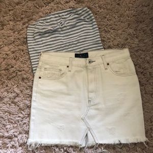White Lucky Brand denim skirt